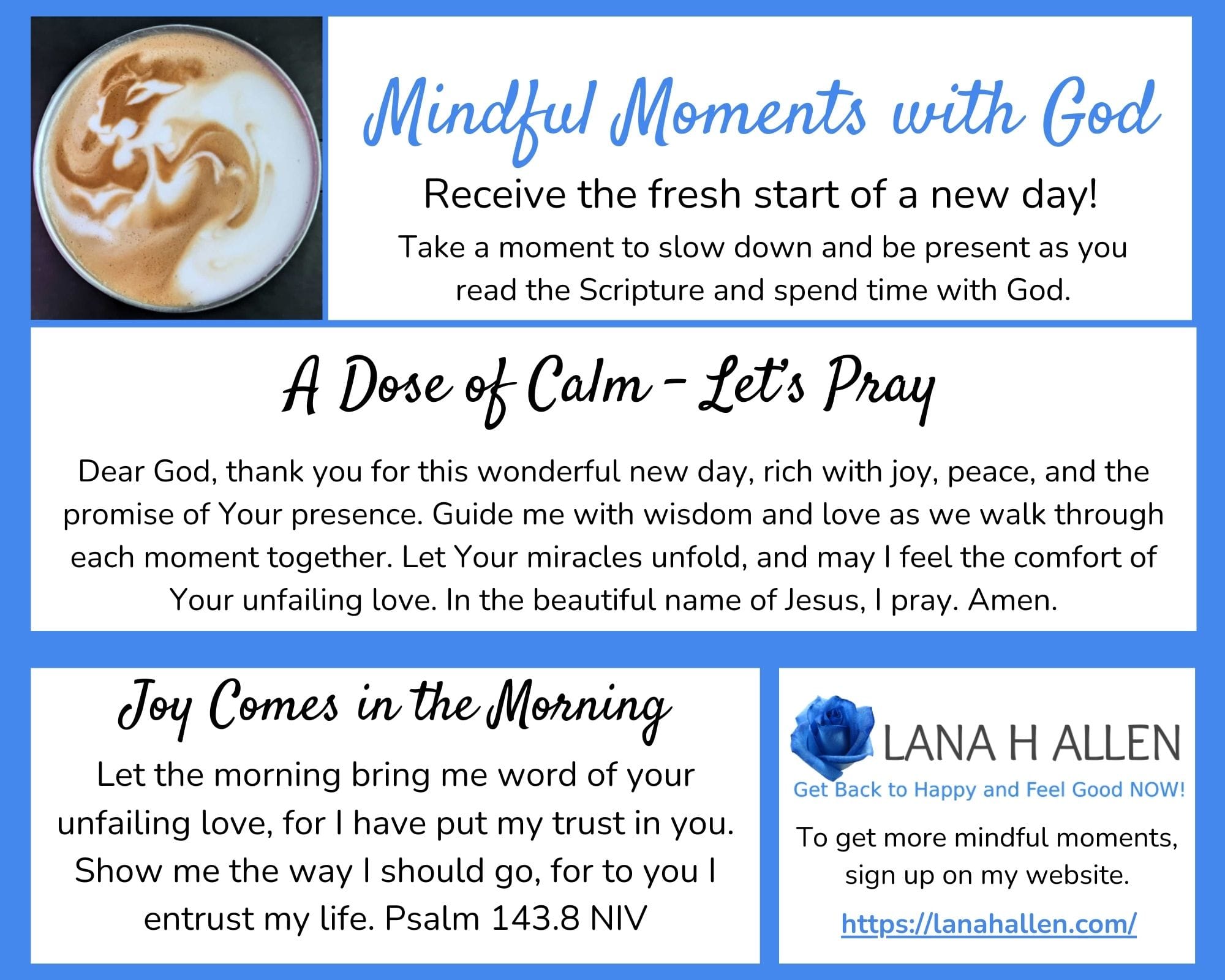mindful moments with God receive the fresh start of a new day